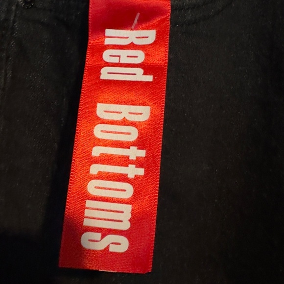 Red Bottoms Size 20 Black Skinny Denim - Picture 3 of 8